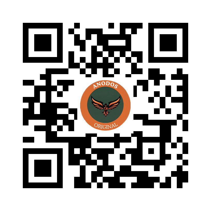 Code QR Anodos avec le phénix au centre