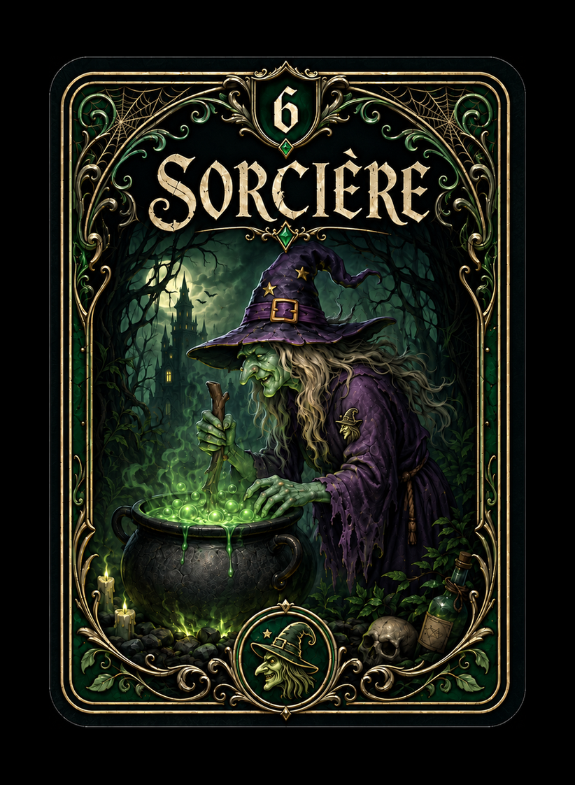 Sorcière verte, famille 6